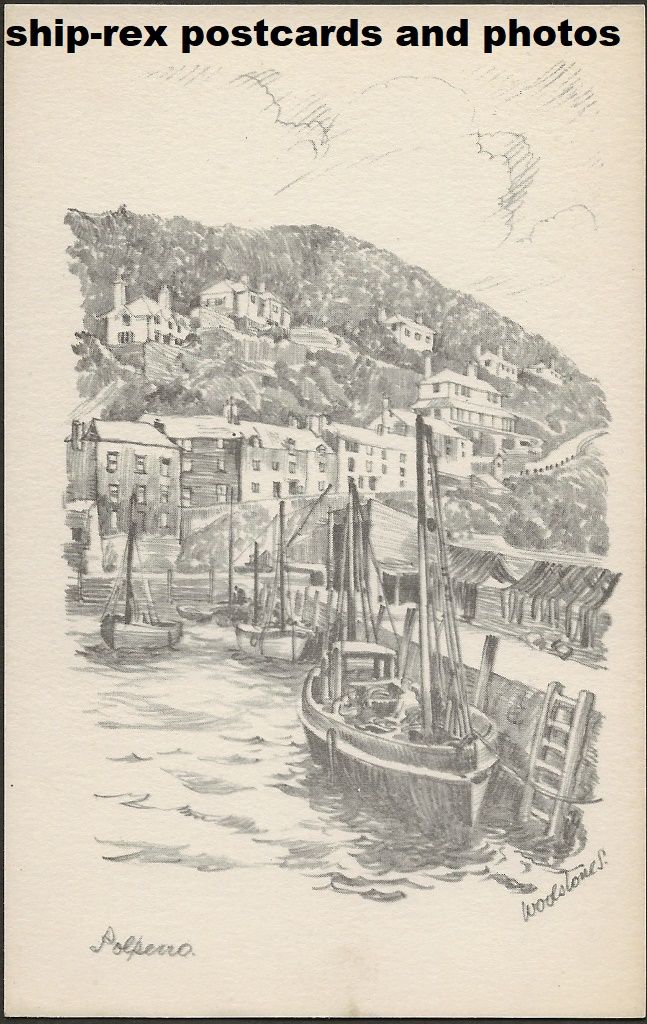 647x1024 Polperro Postcard Of Pencil Sketch - Postcard Sketch