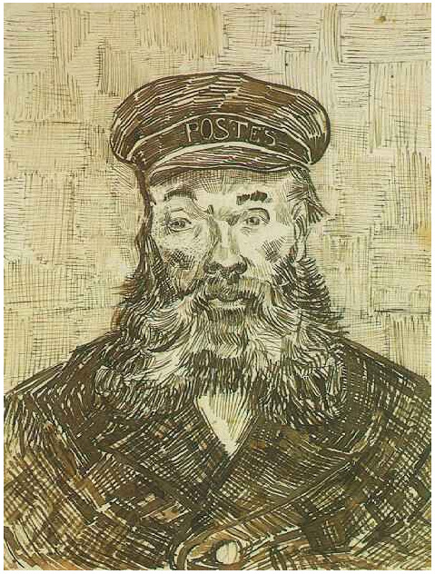 479x632 Portrait Of The Postman Joseph Roulin By Vincent Van Gogh - Postman Sketch