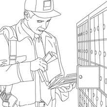 220x220 Postman Drawing For Kids, Coloring Pages, Videos For Kids - Postman Sketch