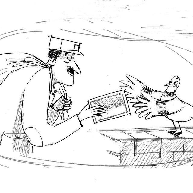 640x640 Matt Hunt On Twitter - Postman Sketch