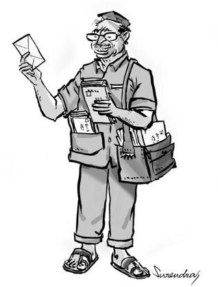 318x418 Postman Explore! - Postman Sketch