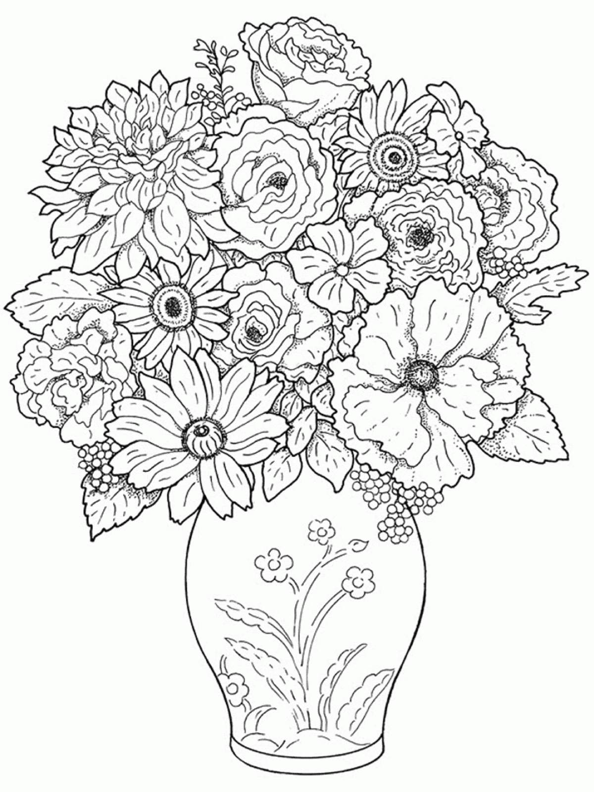1200x1600 Flower Pot Images For Drawing In Noun Project Pot Leaf Drawing At - Pot Leaf Sketch