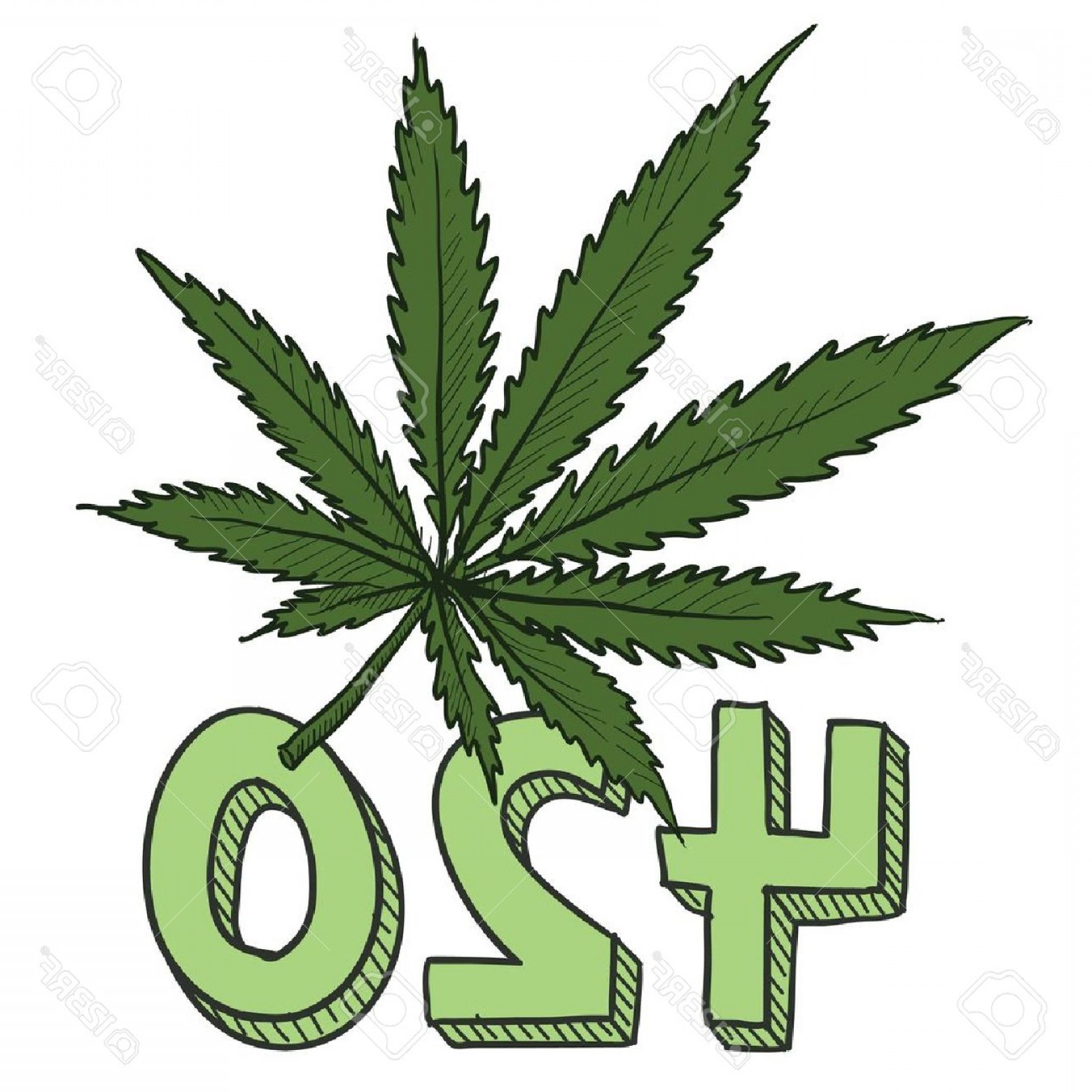 1560x1560 Vector Marijuana Bud Geekchicpro - Pot Leaf Sketch