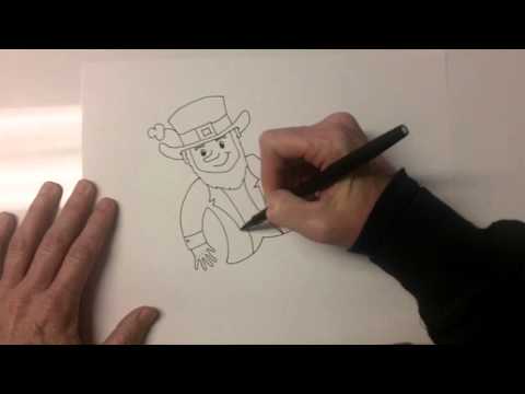 480x360 How To Draw A Leprechaun, Pot Of Gold And Rainbow - Pot Of Gold Sketch
