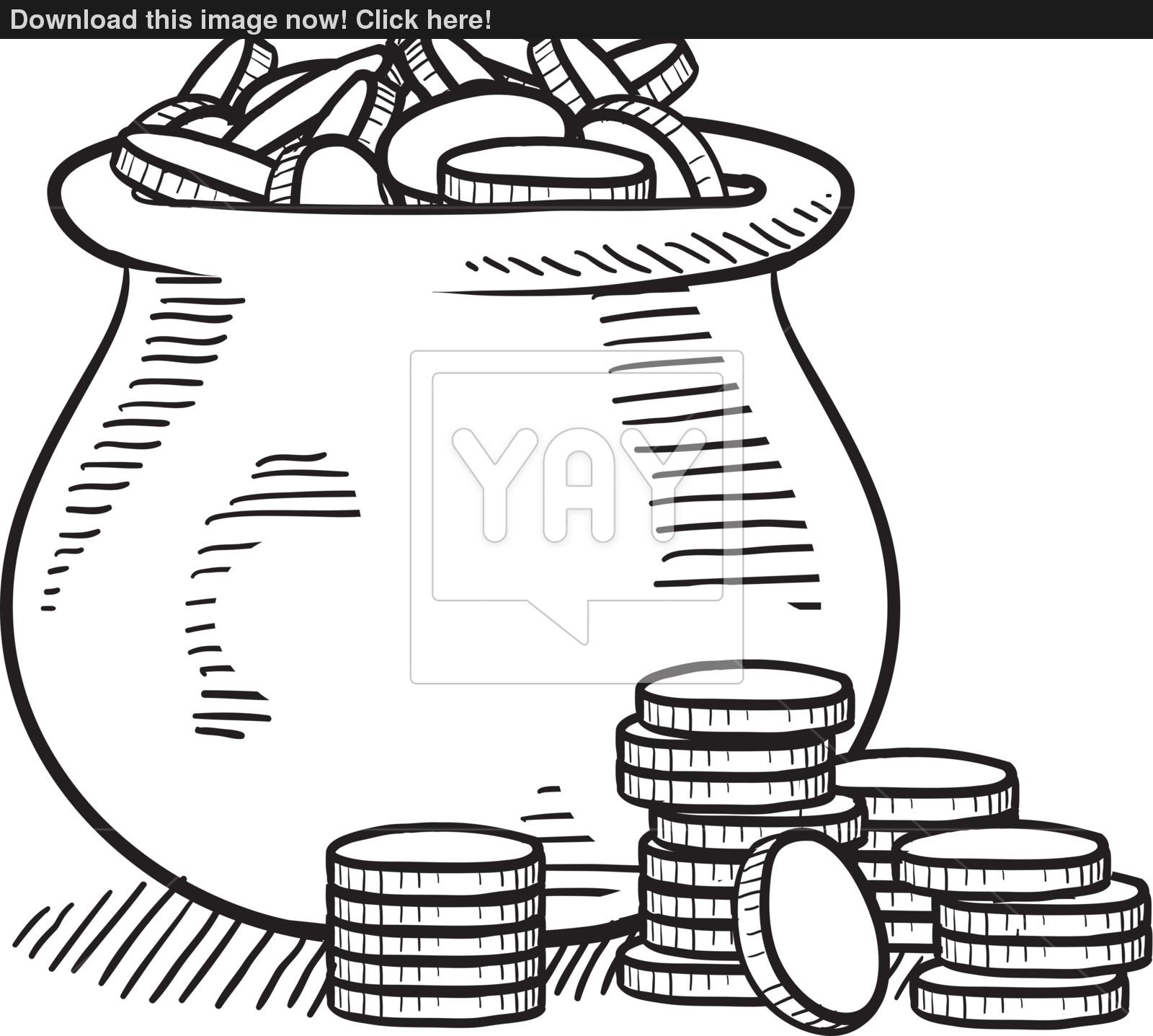 1600x1437 Pot Of Gold Vector Sketch Vector - Pot Of Gold Sketch