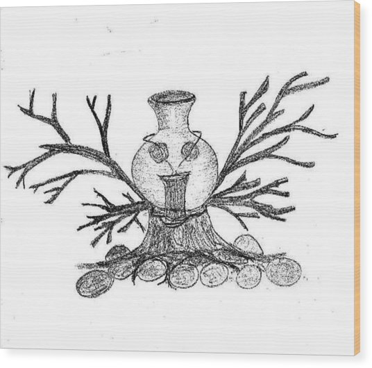536x530 Pot Sketch Drawing By Vijay Kumar - Pot Sketch