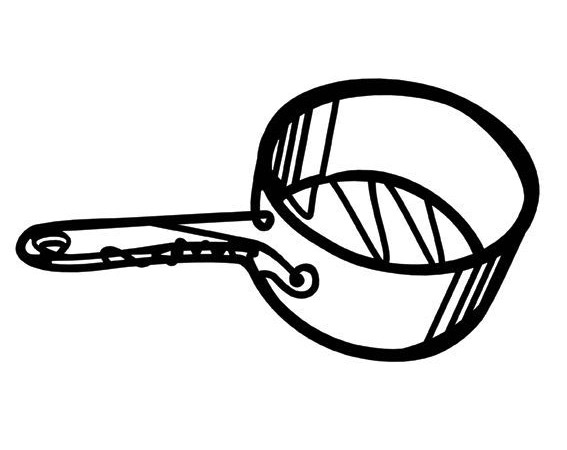 567x450 Pot Sketch Hot Plate Kitchen Le Dindon - Pot Sketch