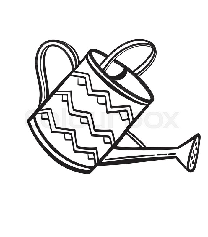 704x800 Watering Pot Sketch Icon For Web, Mobile And Infographics. Hand - Pot Sketch