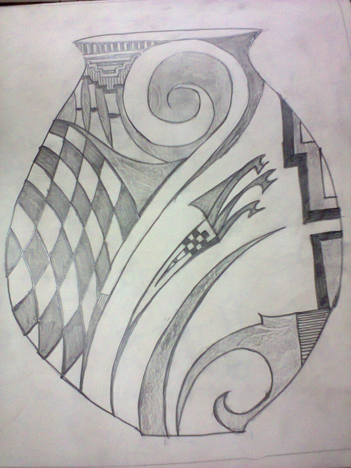 1200x1600 Flower Pot Design Paintings 1 In 2018 Vase, Flower - Pot Sketch