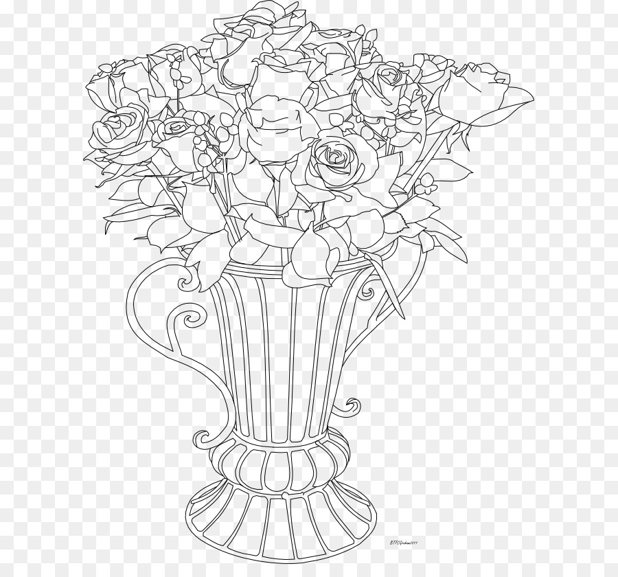 900x840 Drawing Flowerpot Vase Art Sketch - Pot Sketch