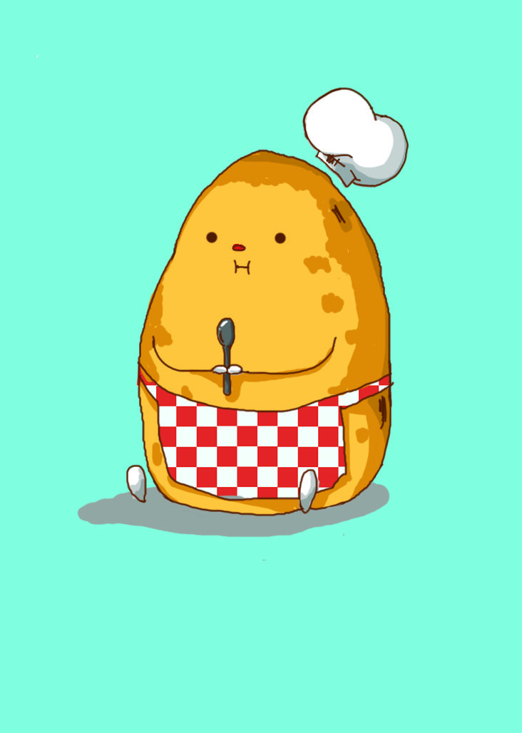 732x1028 Potato - Potato Sketch