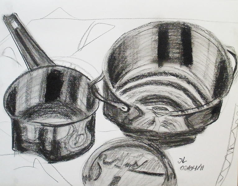 Pots And Pans Sketch at PaintingValley.com | Explore collection of Pots ...