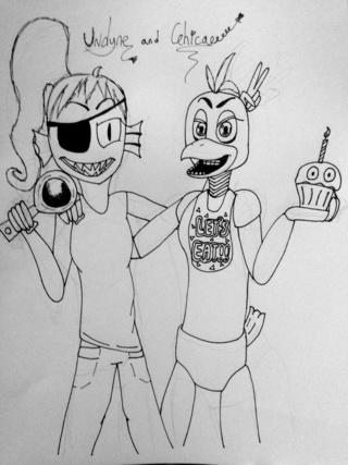 320x427 The Stong Fish And The Hungry Chicken Can Go Bang Pots And Pans In - Pots And Pans Sketch