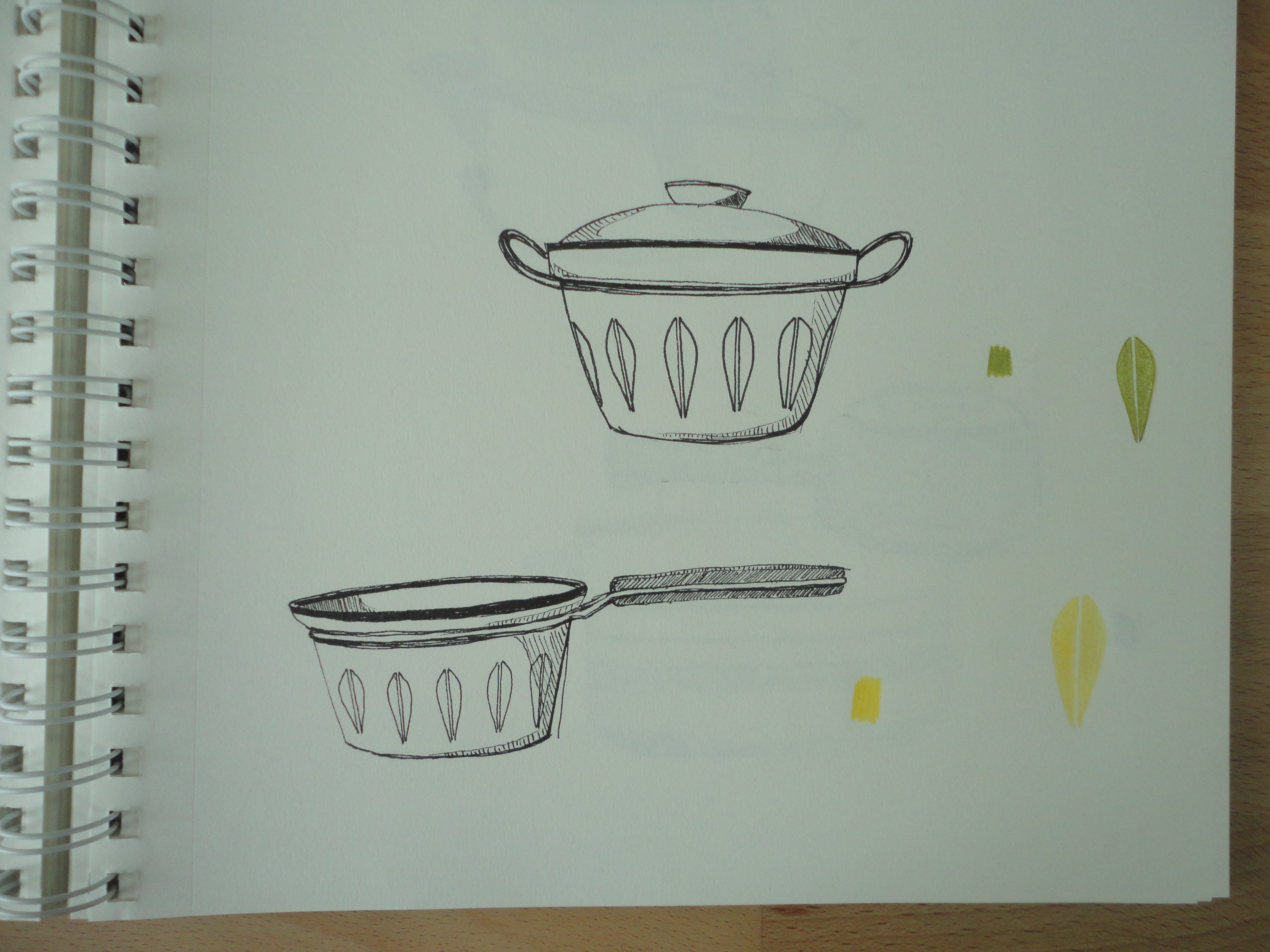 4320x3240 July Pots And Pans Amelia Kai Roberts - Pots And Pans Sketch