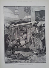 164x225 Print Riches And Poverty A Sketch In An Indian Bazaar Woodville - Poverty Sketch