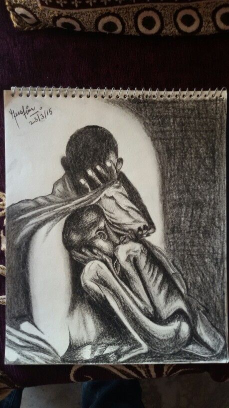 459x816 Sketch Depicting Poverty Sketch Sketches And Drawings - Poverty Sketch