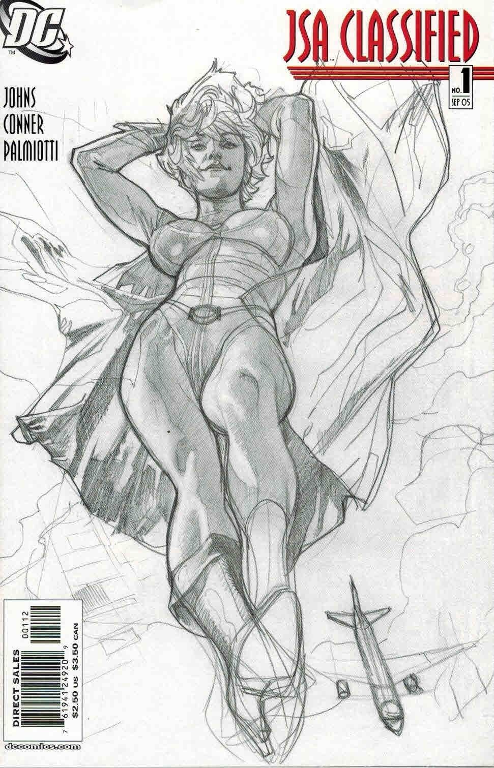 971x1511 Jsa Classified - Power Girl Sketch