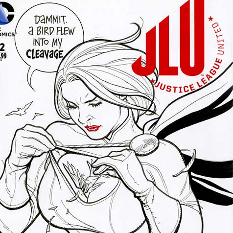 476x476 Apesandbabes On Twitter Httpt.cojuuzcsuemx Outrage! Power - Power Girl Sketch