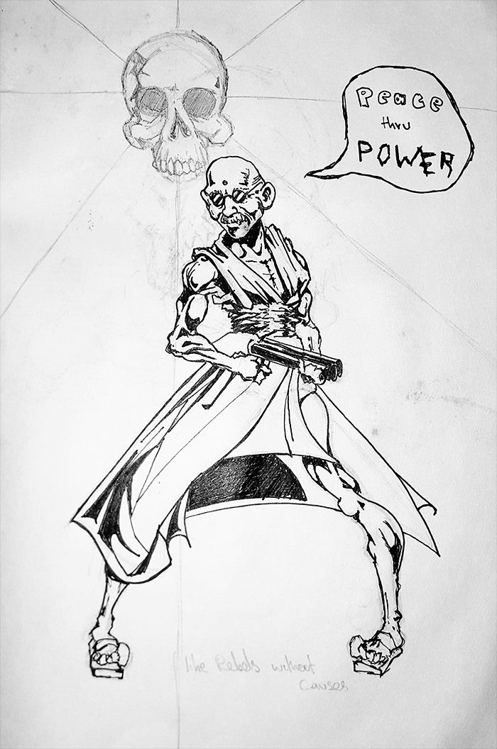 700x1056 Peace Through Power - Power Sketch