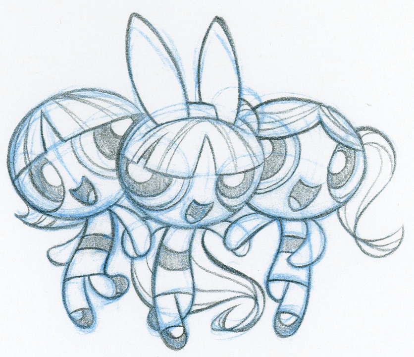 836x720 Image - Powerpuff Girls Sketch