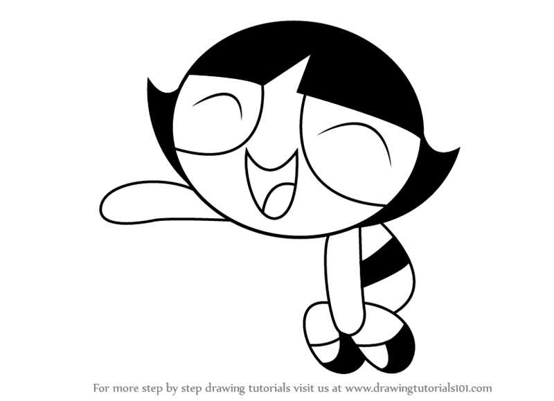 800x579 Learn How To Draw Buttercup From The Powerpuff Girls (The - Powerpuff Girls Sketch
