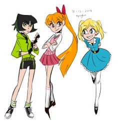 Powerpuff Girls Sketch at PaintingValley.com | Explore collection of ...
