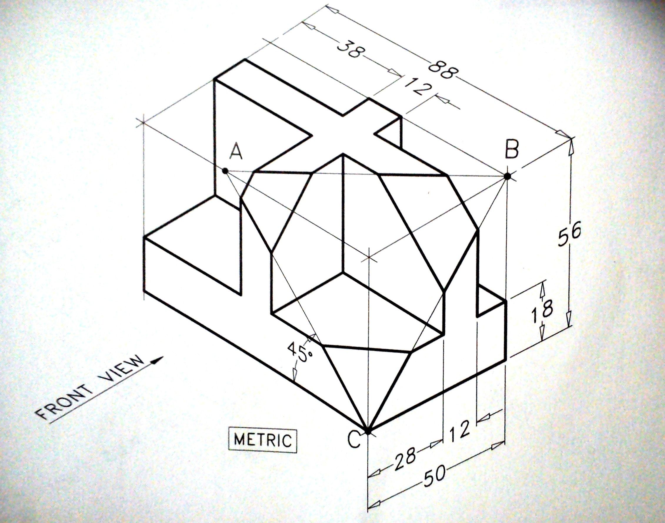 2261x1777 Isometric Drawing Exercise Isometric Draw Art - Practice Sketching Exercises