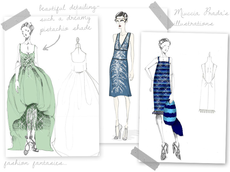 800x600 Sw Fashion Blue Monday Escapism - Prada Sketches