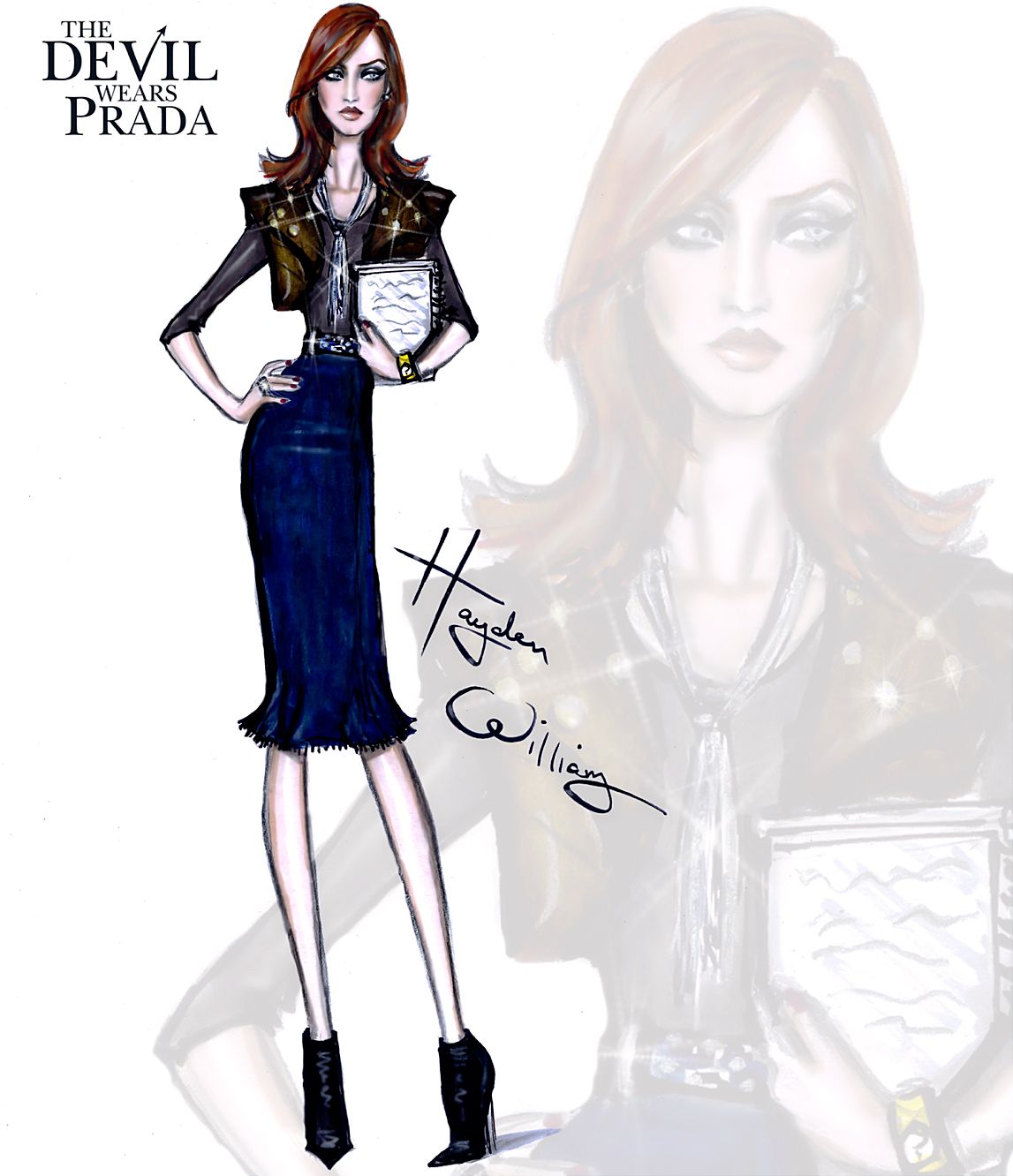 1147x1332 The Devil Wears Prada Collection By Hayden Williams Emily - Prada Sketches