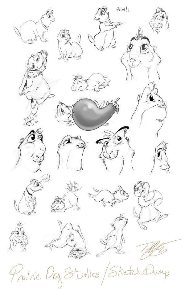 600x933 Prairie Dog Character Design Sketch Dump By Tkgentry - Prairie Dog Sketch