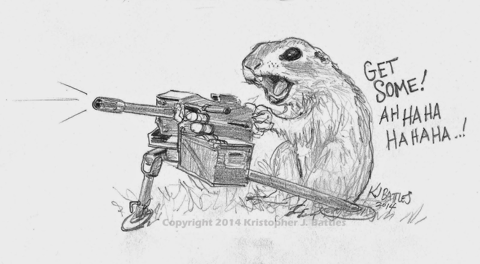 1600x880 Sketchpad Warrior August 2014 - Prairie Dog Sketch
