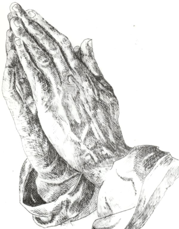 600x765 Live, Love Amp Suffer But Never Learn To Surrender. The Praying Hands - Praying Hands Sketch