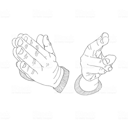 260x260 Download Vector Graphics Clipart Praying Hands Sketch Sketch - Praying Hands Sketch