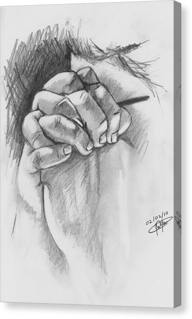 374x622 Praying Hands Drawing By Jason Yaw - Praying Sketch