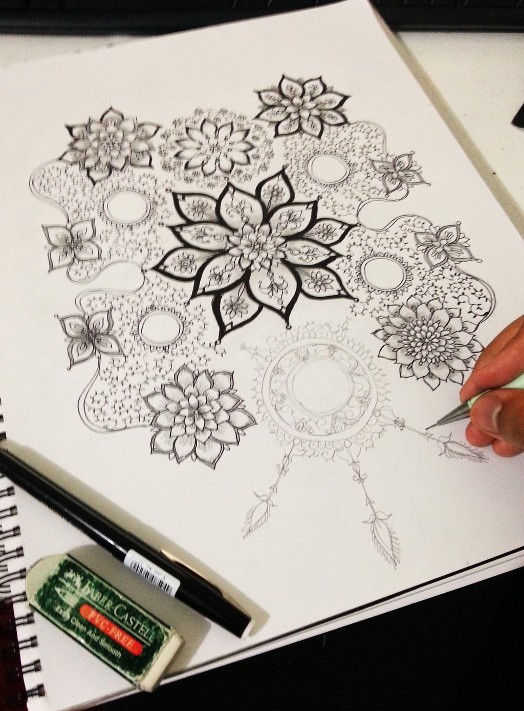 1024x1388 Pre Sketch Of Flower Of Rokshana By Gambargin - Pre Sketch