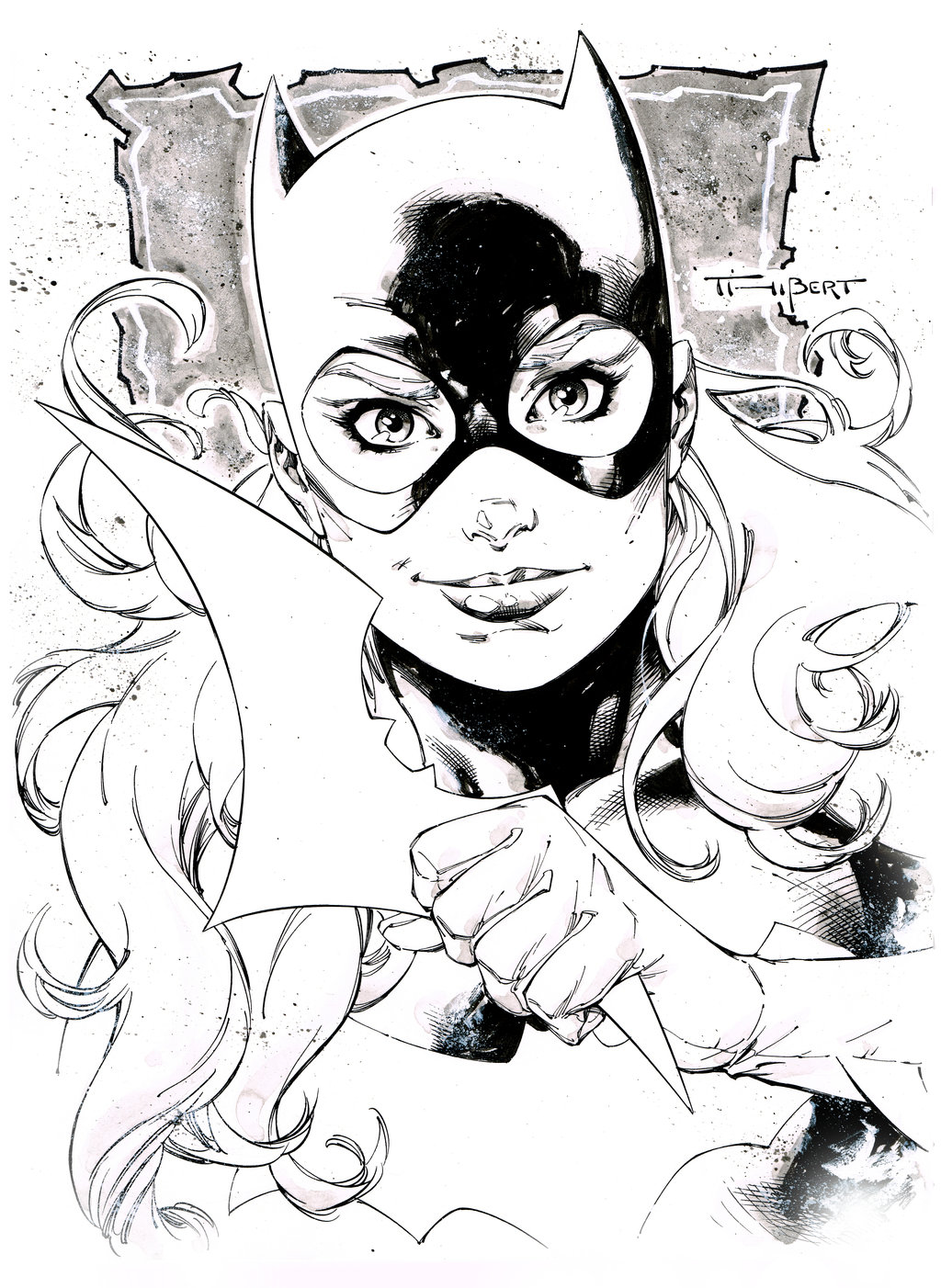 1024x1402 Batgirl Pre Con Sketch - Pre Sketch