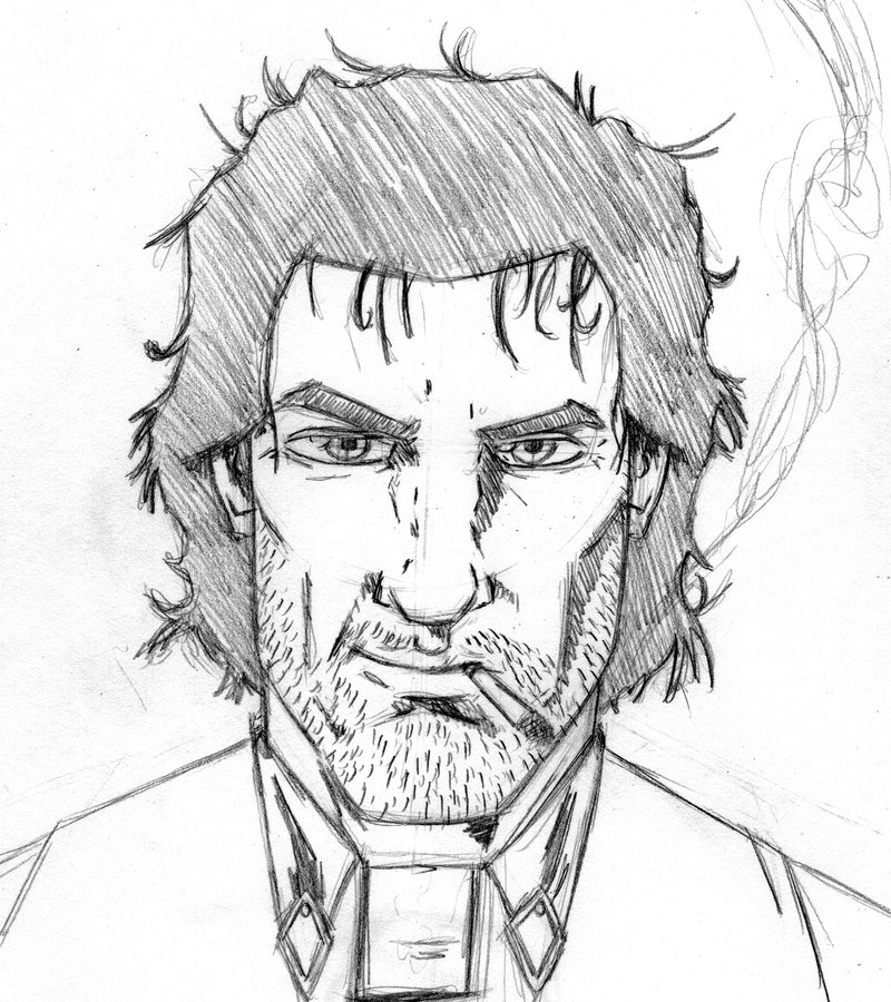 800x900 Jesse Custer Aka Preacher By Stark Liverbird - Preacher Sketch