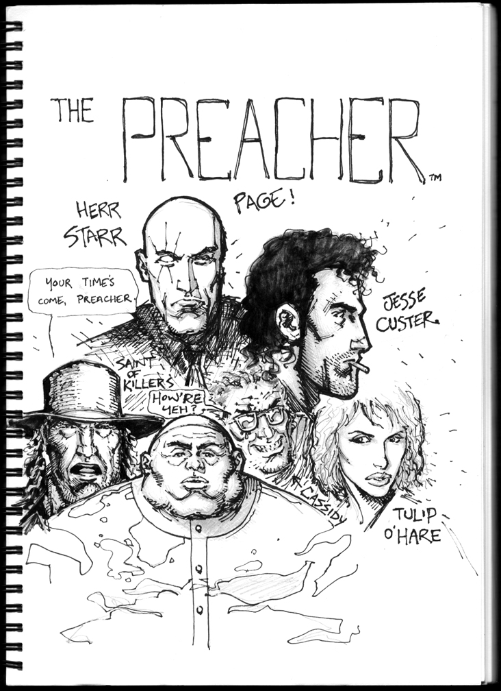 732x1008 Preacher Sketches By Flowcoma - Preacher Sketch