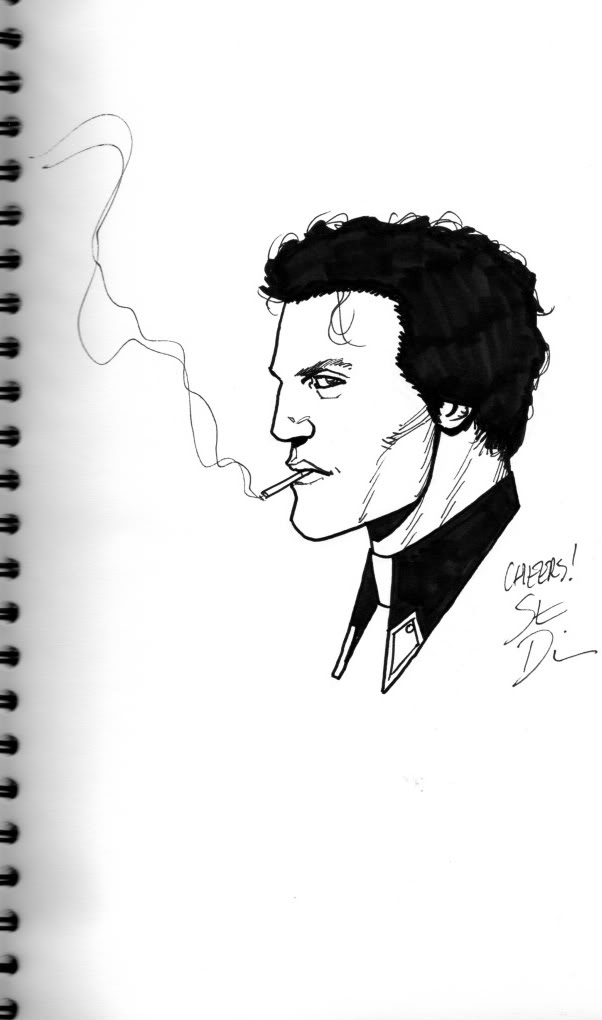 602x1020 Sketchbook Saturday Jesse Custer By Steve Dillon - Preacher Sketch