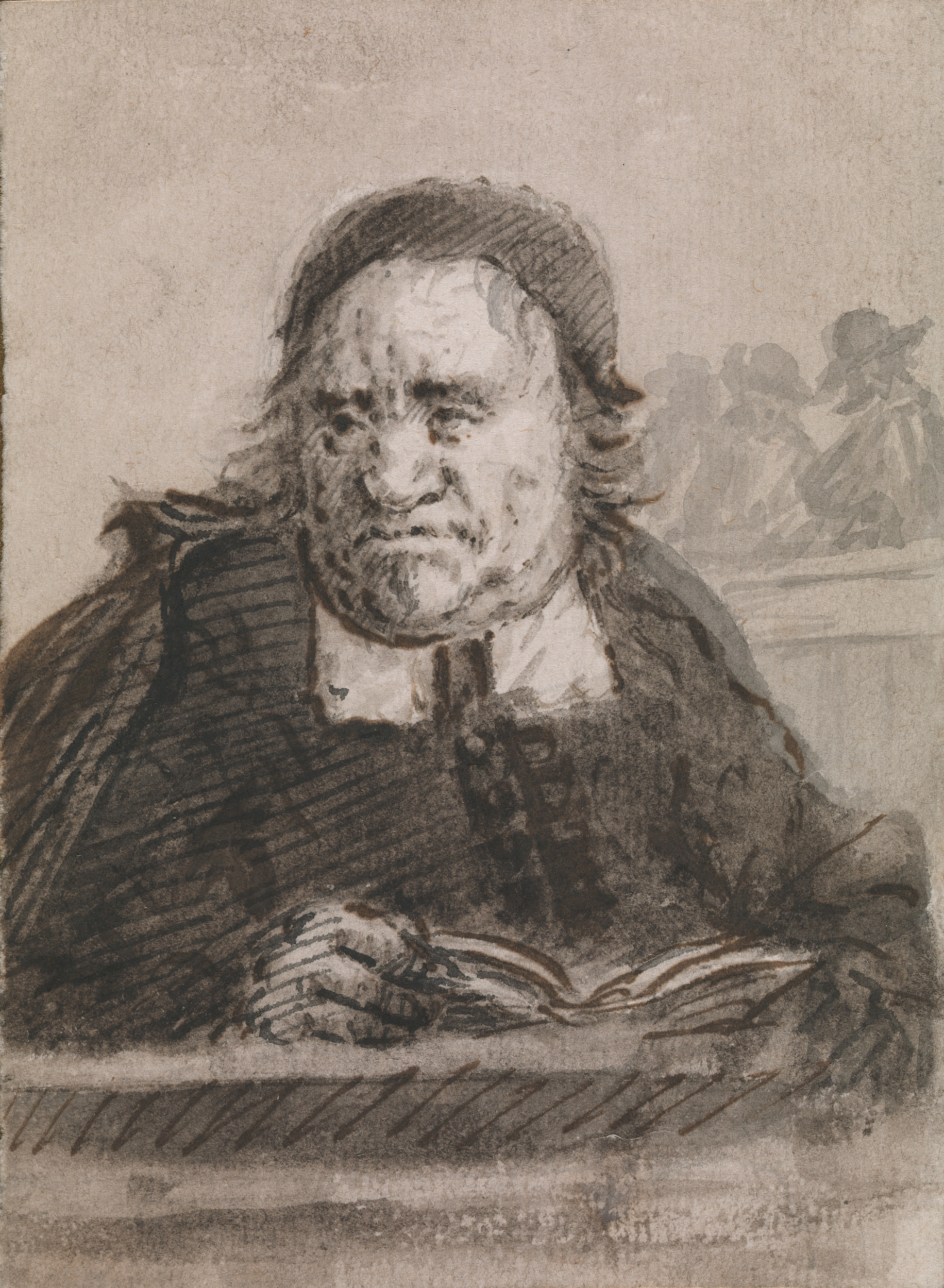 1832x2500 Francis Le Piper Head Study Of A Preacher Exhibitions Lowell - Preacher Sketch