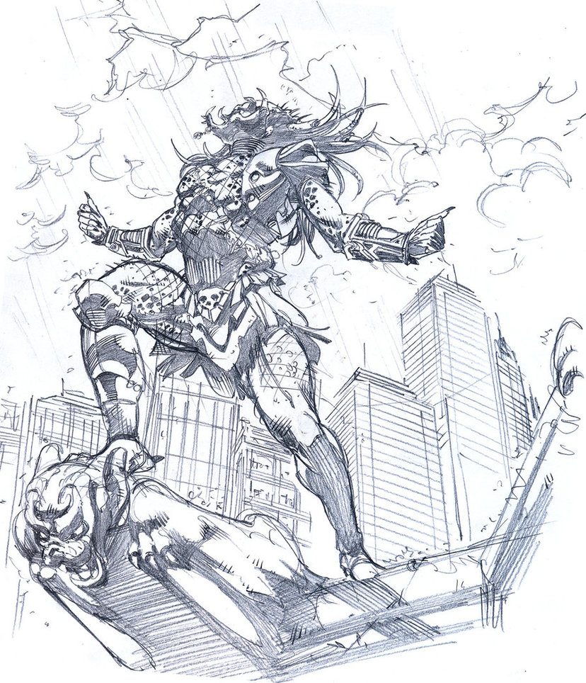 828x964 Predator Sketch By Cuccadesign - Predator Sketch