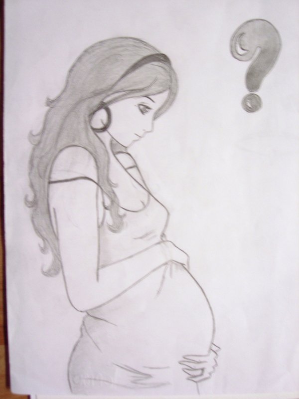 Pregnant Sketch at PaintingValley.com | Explore collection of Pregnant