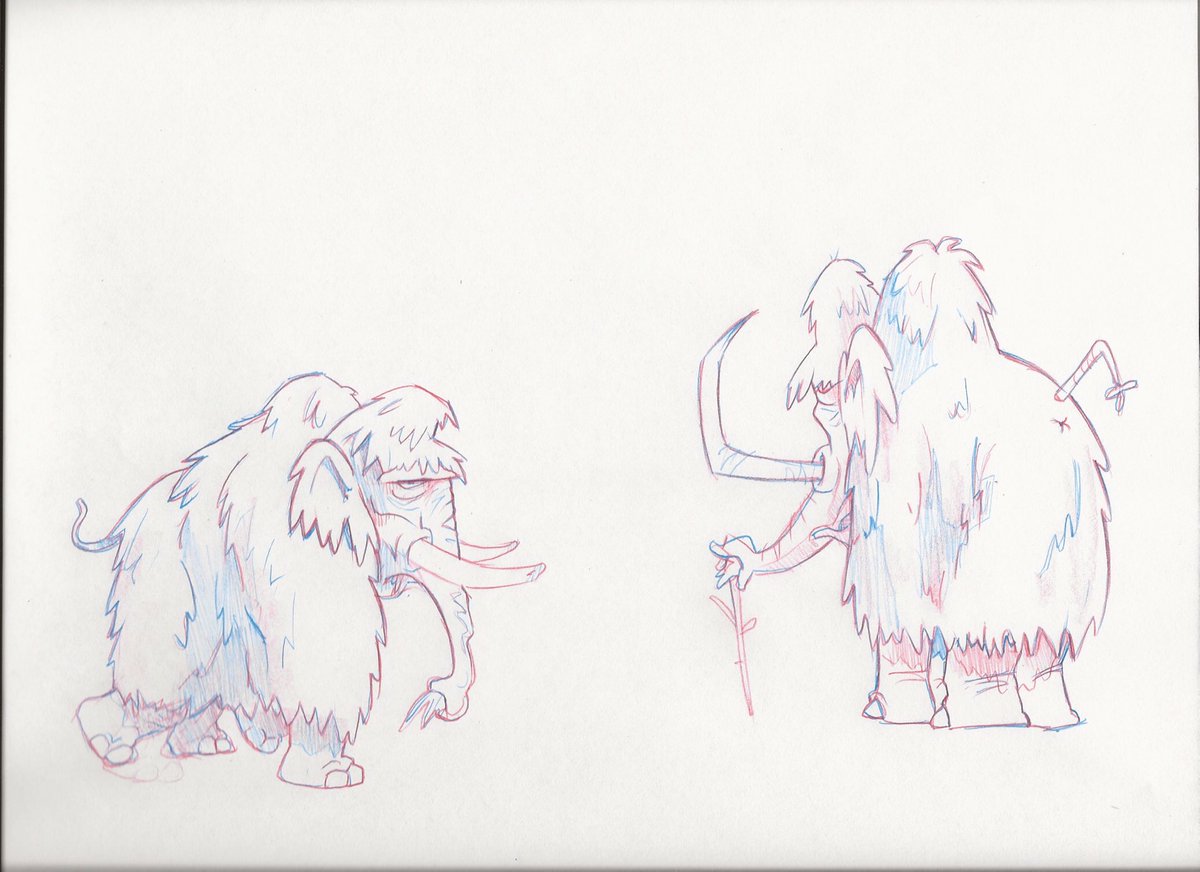 1200x872 Gavrilo Gnatovich On Twitter Mastodon Jr. And Eric. - Prehistoric Sketch