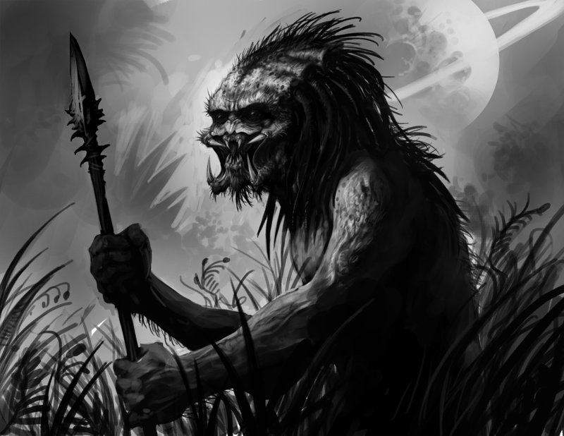 800x618 Prehistoric Predator Sketch By Jedi Art Trick - Prehistoric Sketch