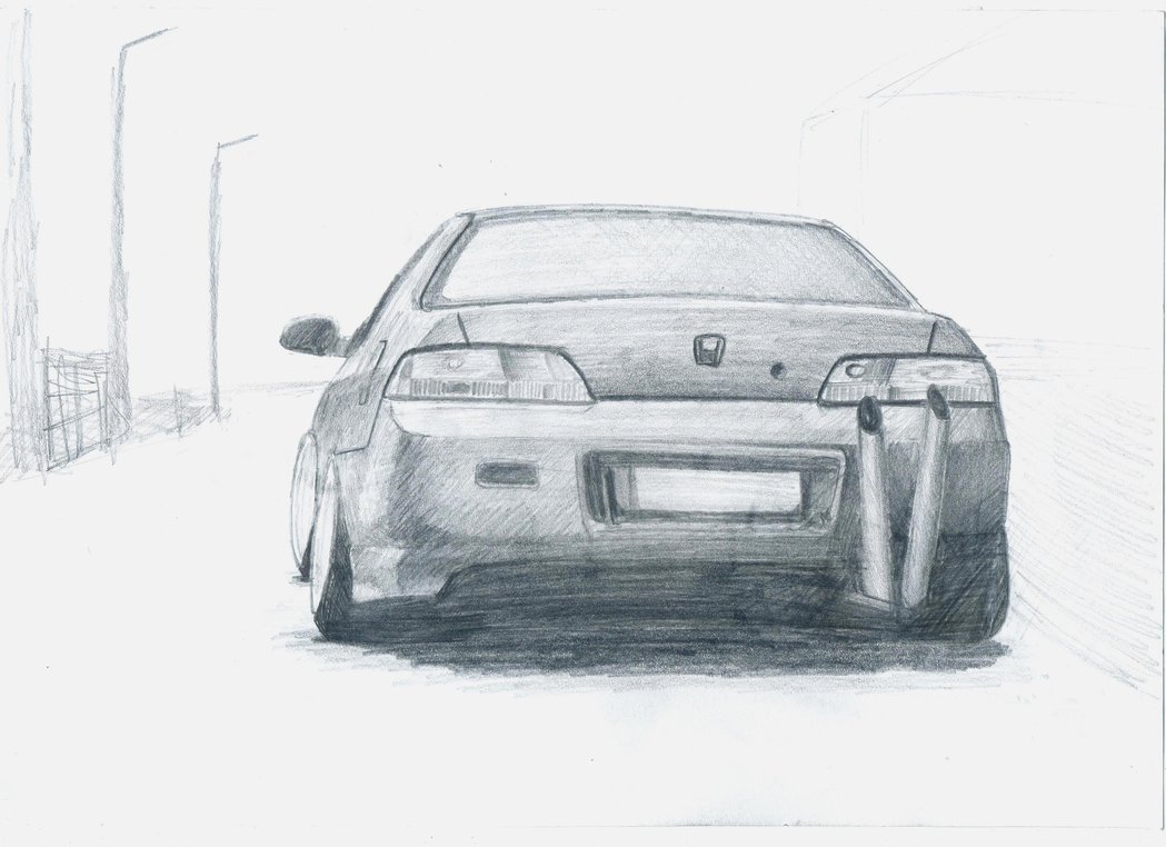 1049x762 Honda Prelude By Danchix - Prelude Sketch