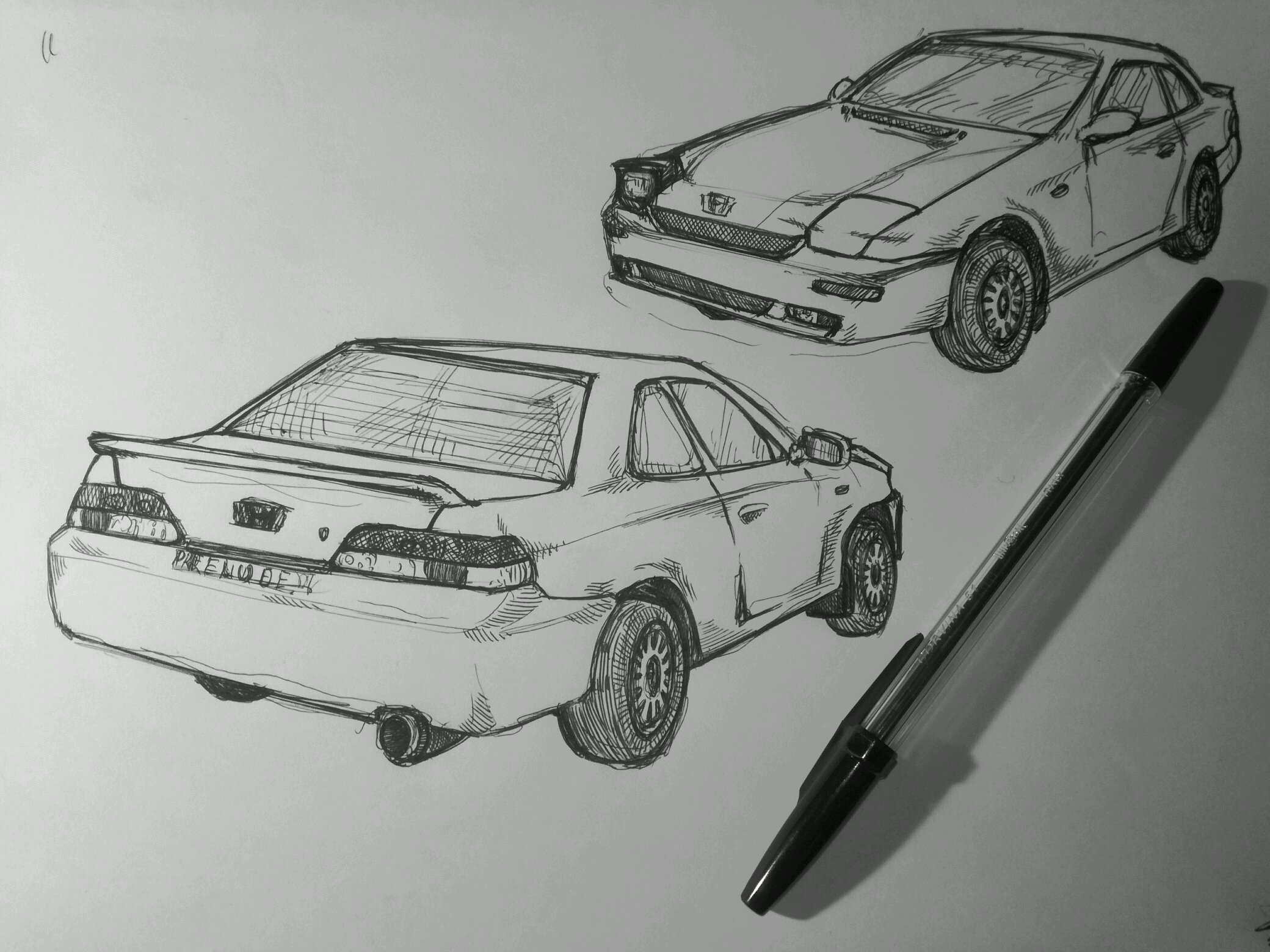 2080x1560 Honda Prelude Sketch - Prelude Sketch
