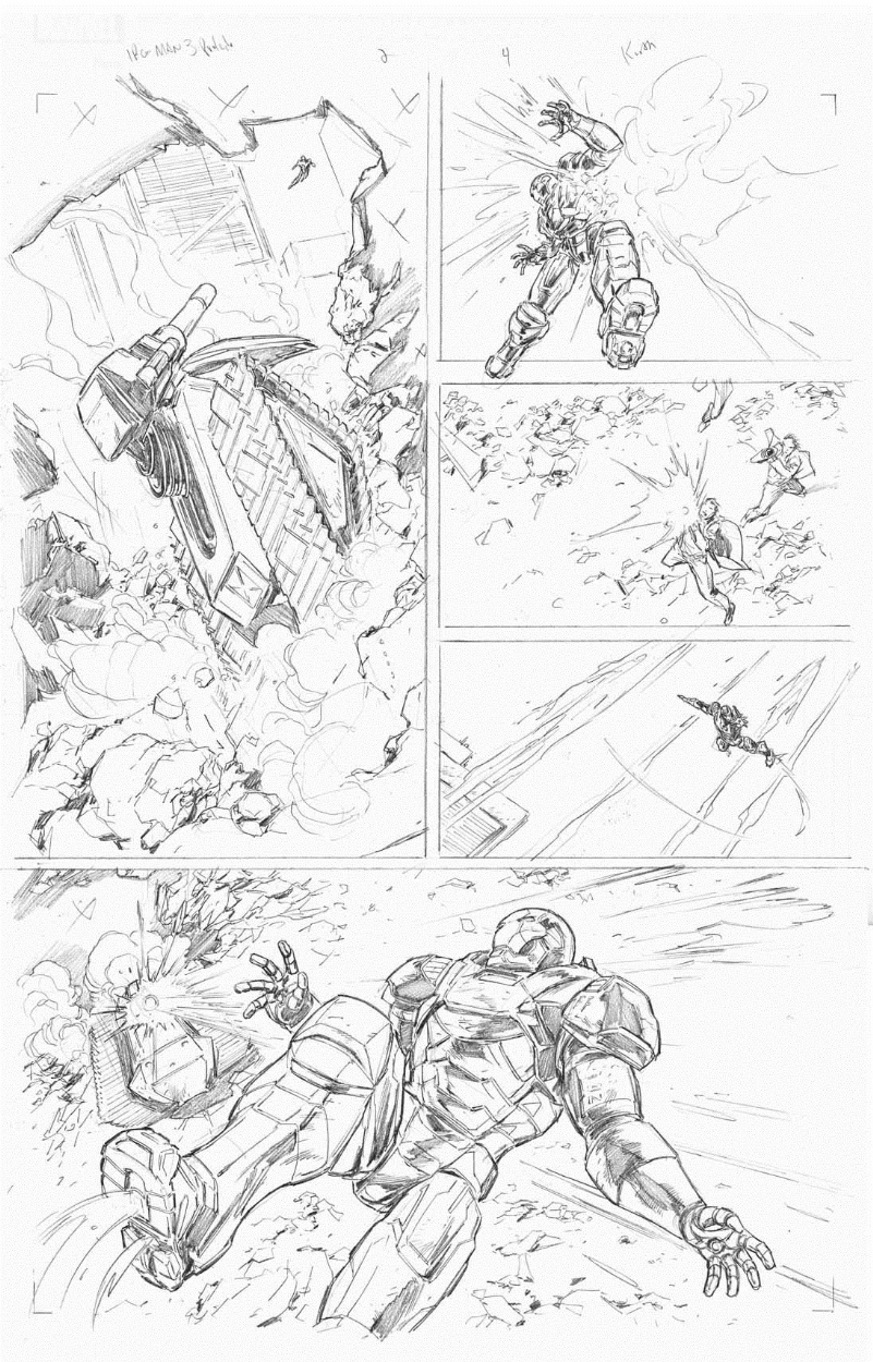 801x1250 Iron Man 3 Prelude - Prelude Sketch