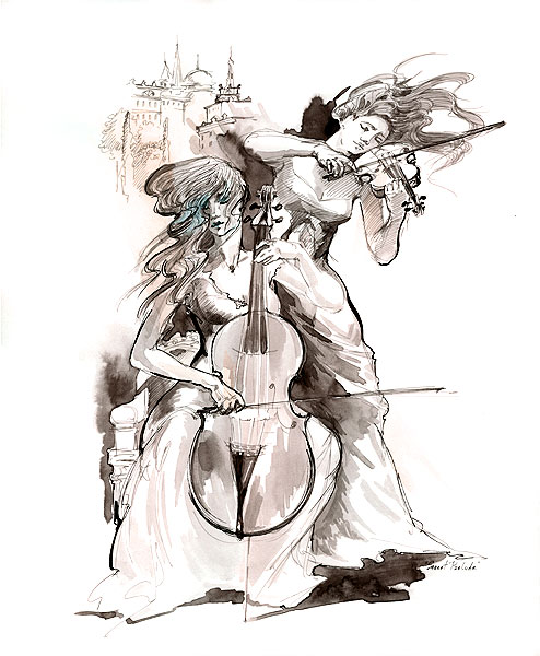 494x600 Lena Sotskovastreet Prelude Or - Prelude Sketch