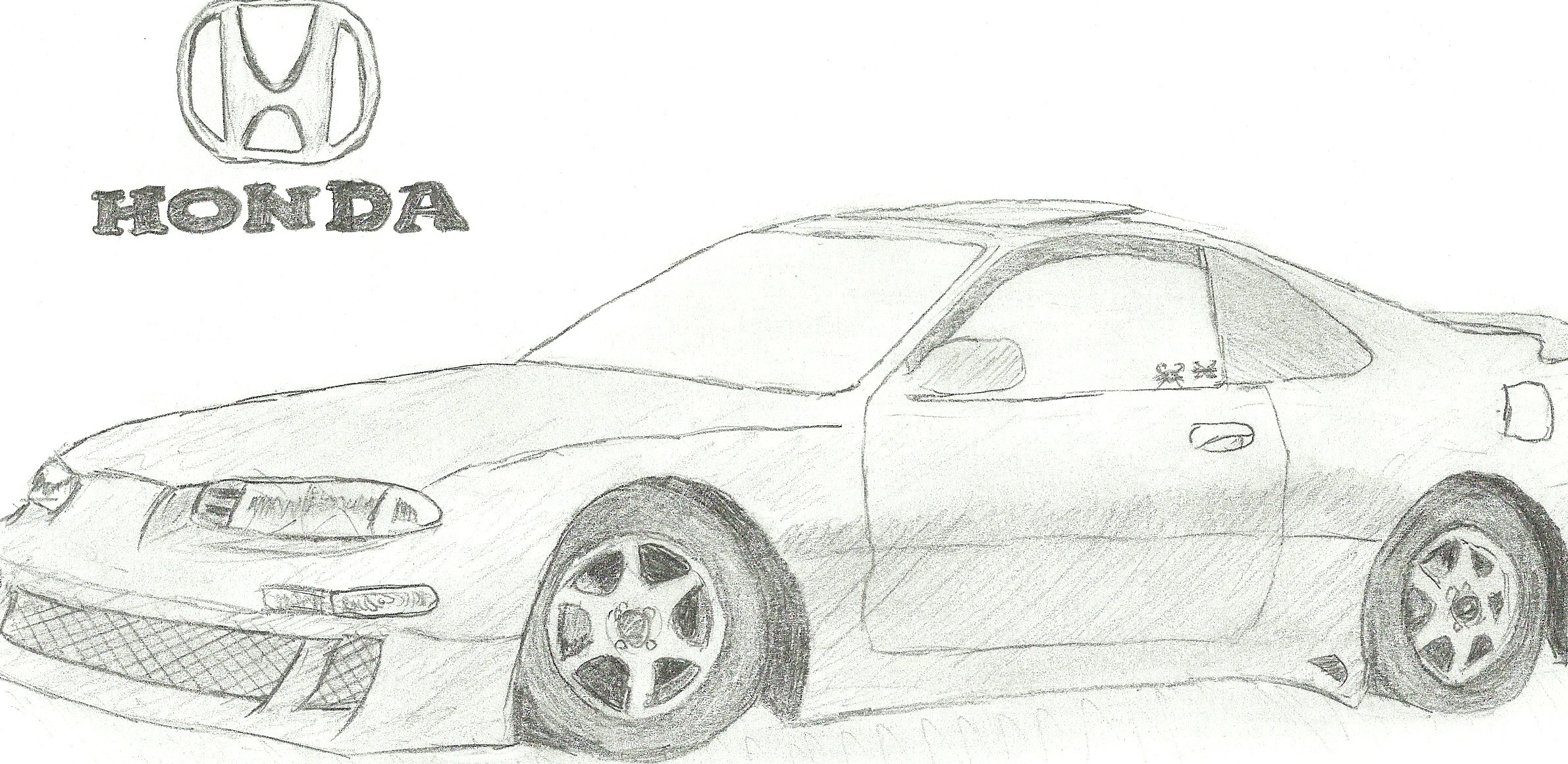Honda Prelude 5 рисунок