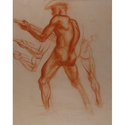 500x500 Study For John Brown Mural (Tragic Prelude) By John Steuart Curry - Prelude Sketch
